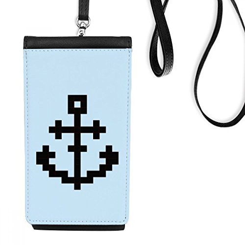 Cadeau original voile d'été bateau pixel bourse en cuir suspendu téléphone