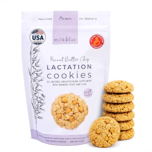 MilkBliss Peanut Butter Chip Lactation Cookies 12 Count