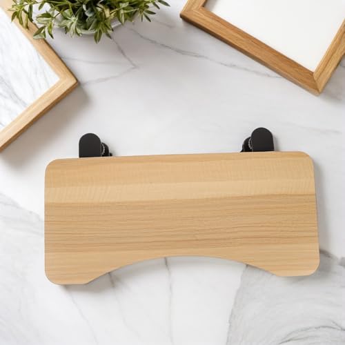 Rallonge de bureau en noyer LABRIMP et tiroir pour clavier d'ordinateur ergonomique
