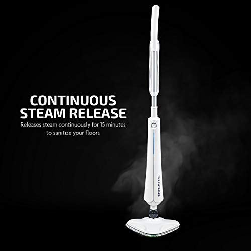 image for OVENTE Electric Steam Mop Cleaner, 1300W Floor Steamer with Swivel Hea