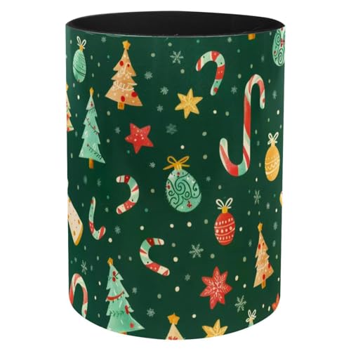 Pot à crayons en métal ciselé étoile de Noël accessoire chic - 2