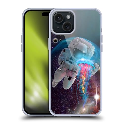 Funda Dave Loblaw Astronauta iPhone 15 Plus Carcasa Gel Suave Absorbe Impactos Dibujo Duradero