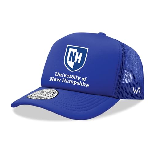 BH Fashion Company University of New Hampshire Wildcats UNH Trucker Mesh Snapback Seal Hat Royal Blue