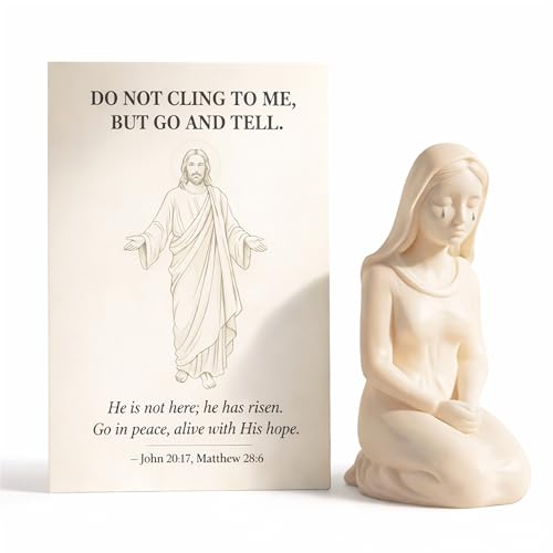 Adftccp Women At The Tomb Scultura Cristiana Con Carta Scritturale Per Regalo, Angolo Preghiera Sobrio Per Mensola Camino Consolle (1 PCS)