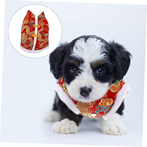 Disfraz de Dragón Rojo para Perro Año Lunar miniatura 5