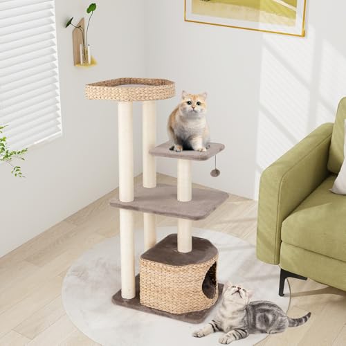 Árbol para Gatos PETSITE con Rascador y Perchero Natural miniatura 3