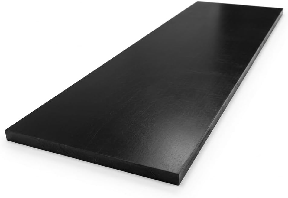 Performore - Expanded PVC Sheet - Lightweight Rigid Foam - 6mm (1/4 Inch) - 24 x 48 Inches - Black - Ideal for Signage, Displays, and Digital/Screen Printing (1-Pack)