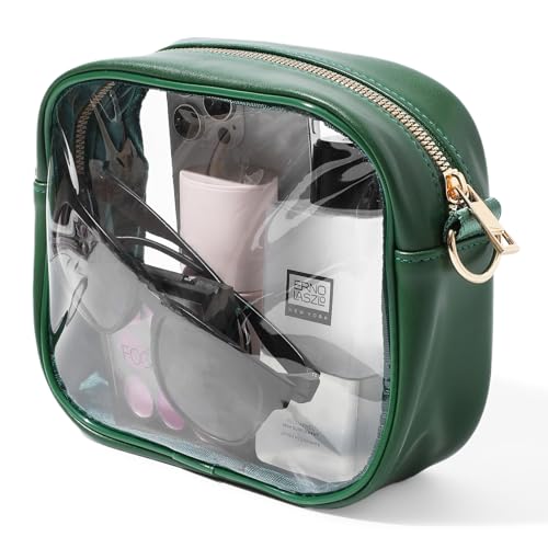 Image of TOBVZOO Clear Bag Stadium Approved, Crossbody Transparent Bag for Concerts Sports Events, Purses for Men & Women