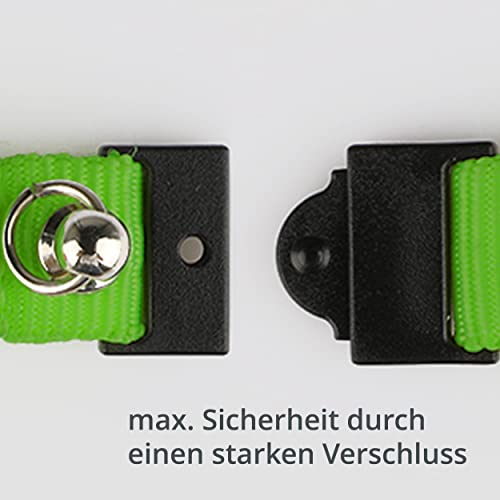 Leuchthalsband für Katzen [Das Original] Leuchtendes LED Katzenhalsband zum spazieren gehen auch im Dunkeln - sehr Lange Akkulaufzeit – Sicher Dank starker Leuchtkraft - Katzenhalsband (S, Grün)