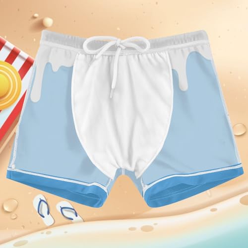 Boys Swim Trunks Quick Dry Bathing Suit Milk Drip Toddler Swim Shorts Boardshorts Swimwear 3-104
