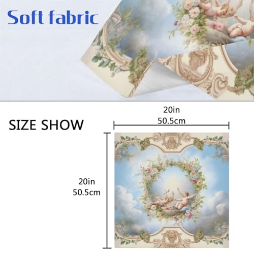 Servilletas de tela cuadradas satinadas set x6 50.5x50.5 cm miniatura 7