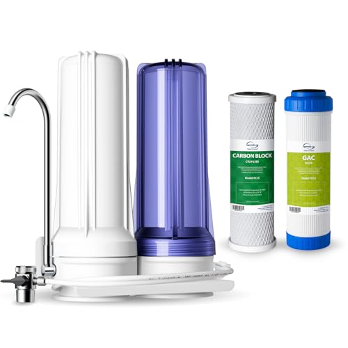 iSpring CKC2 Sistema de Filtración de Agua de Encimera 2 Etapas