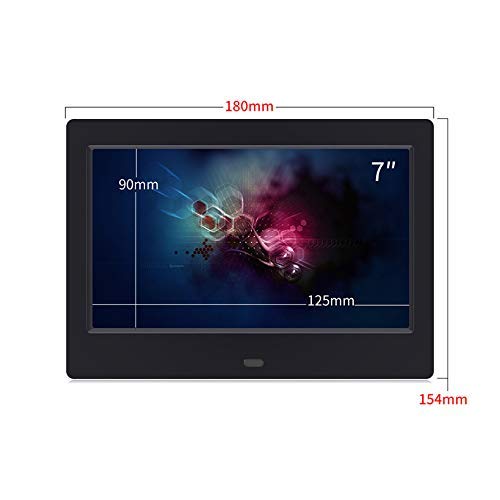 Maszyna reklamowa 7 cali Wyświetlacz produktu Odtwarzanie muzyki Wideo Ekran cyfrowy Rozdzielczość 800 x 480 Czarno-biała ramka na zdjęcia USB Inter (biały 17.8 cm)