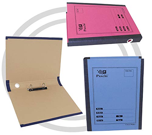 Image of DAHSHA 8 Pack Spring Files A4 Size Paper Folder Cobra File Document Organizer Certificates Holder- Color May Vary (35 x 26 x 3.5 cm)