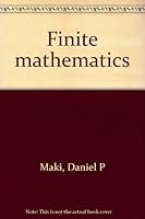 Finite mathematics 0070397538 Book Cover