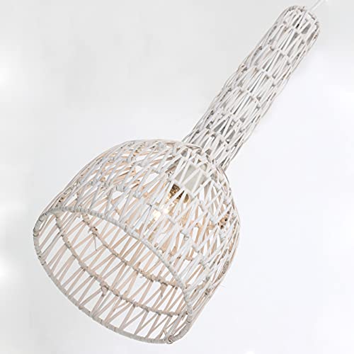 LUSSIOL Laila Sospensione, Bianco, ø 23 x H 60 cm