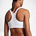 Nike Swoosh Futura Sujetador Deportivo, (Blanco/Negro), S para Mujer