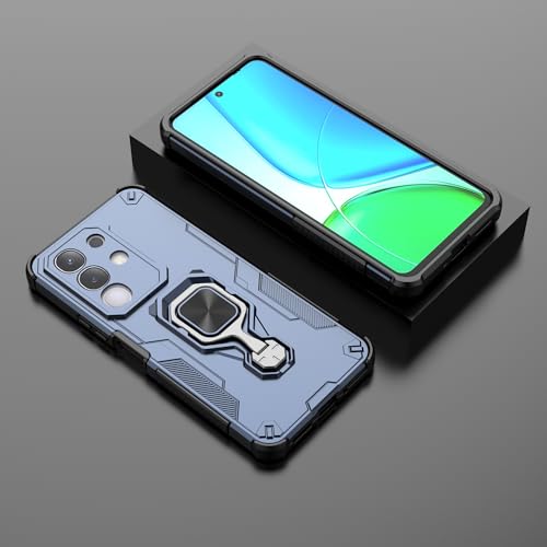 Coque Vivo Y29 4G antichoc militaire bleue avec béquille intégrée - 5