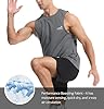 Men's Sleeveless Tank Top Running Gym Quick-Drying Vest Sports T-Shirt Gray 4XL #3