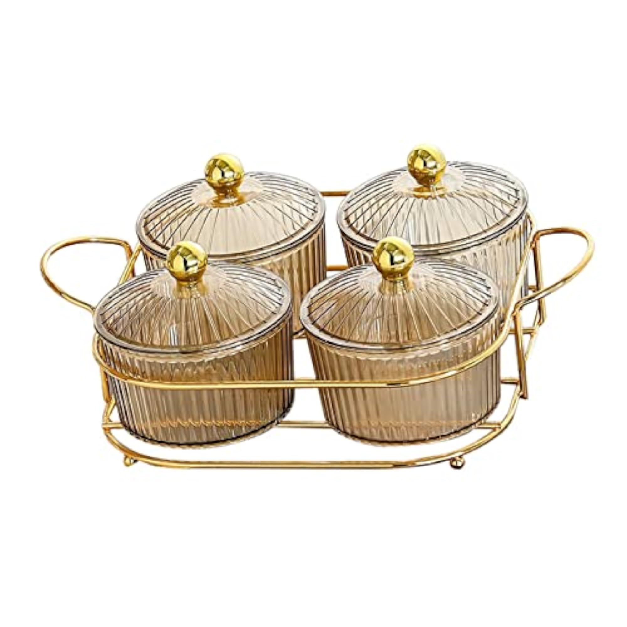 Luxury Snack Dishes Multi Use Condiment Tray with Holder