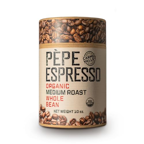 Pepe Coffee Organic Medium Roast Whole Bean Espresso 10 oz 1-pack miniatura 1