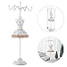 BestAlice Fashion Jewelry Display Stand, Jewelry Mannequin Display Jewelry Tree Stand Organizer, Jewelry Holder Display Necklace Earrings Storage Stand with Detachable Bracket(B)