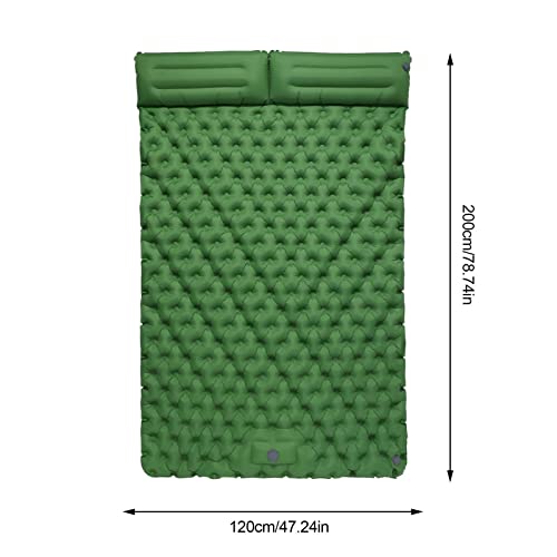 Almofada de acampamento dupla | Colchão de acampamento auto-inflável | Colchão de ar impermeável par
