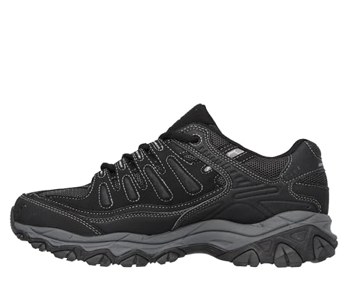 Image of Skechers Men's Afterburn M. Fit Fashion Sneakers - Leather Upper, Memory Foam Insole, Rubber Outsole