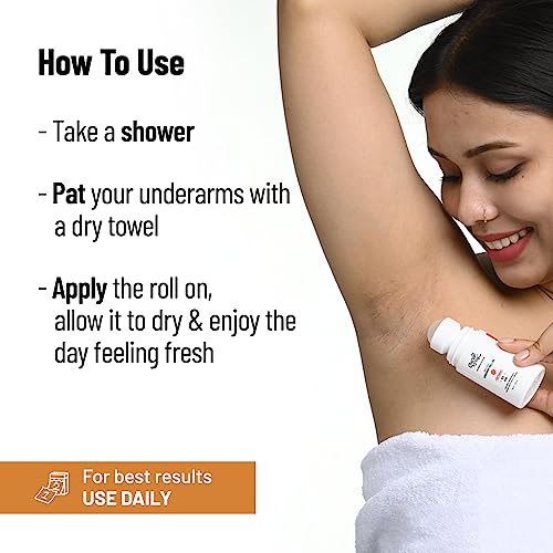 Chemist at Play UnderArm Roll-On with 5% AHA, Lactic Acid & 1% Mandelic Acid | Prevents Body Odour, Brightens Skin & Exfoliates Underarm | For... - Image 5