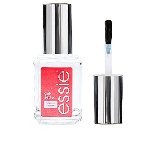 essie Tratamiento de uñas Top Coat Gel Setter, Acabado efecto Gel sin Lámpara UV, 13.5 mL