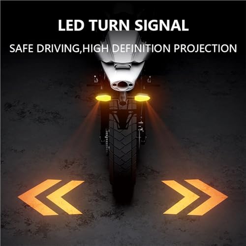 Evita colisiones con la luz de freno trasera de moto intermitente secuencial y proyector universal 3