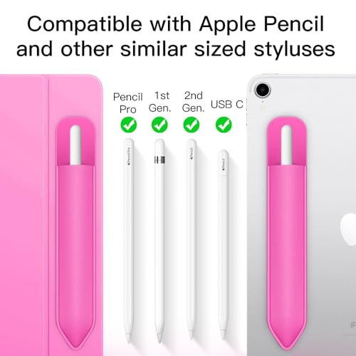 Image of MoKo Adhesive Pencil Case Holder Sticker for Apple Pencil, Persian Pink