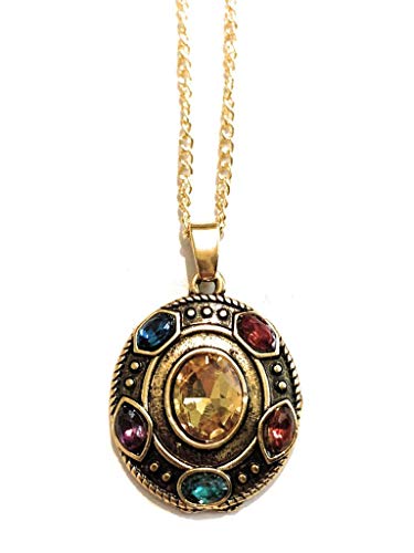 giulyscreations Thanos Avengers Infinity War Collier en métal sans nickel avec pendentif en forme de cœur Iron Man Captain America Spiderman Black Panter Fantasy Pop Cosplay