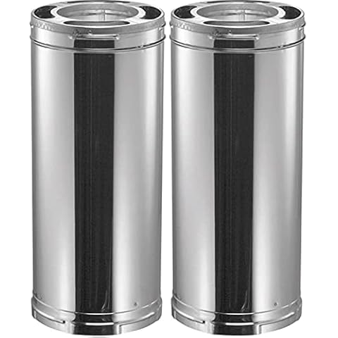 M&G DuraVent 9017 DuraPlus Chim Pipe, 6 by 36-Inch (2) Cover