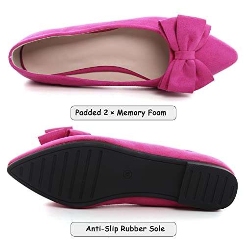 Image of Dear Time Women's Ballet Flats Dress Ballet Shoes Slip on for Office Work Comfortable Shoes