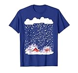 Cabina de nieve acogedora nevada pesada con muchos copos de nieve Camiseta