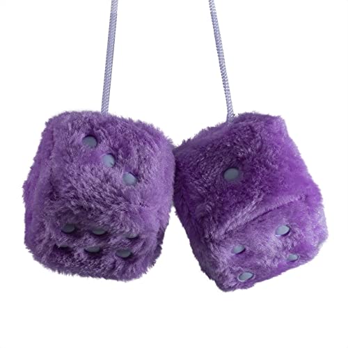 Miayaya Purple Fuzzy Dice