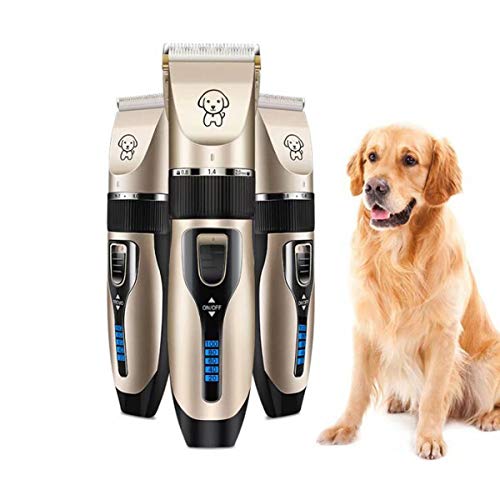 GagalU LCD Rechargeable Low-Noise Cat Dog Hair Trimmer Electrical Pet Hair Clipper Remover Cutter Grooming Pets Haircut Machine