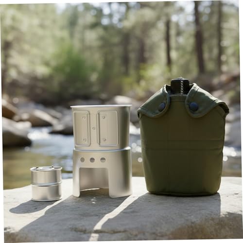 Cantine militaire en aluminium durable avec tasse ergonomique
