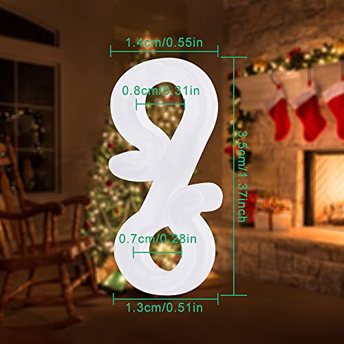 OTTYMO 100 Pz Ganci per Luci Natalizie Ganci per