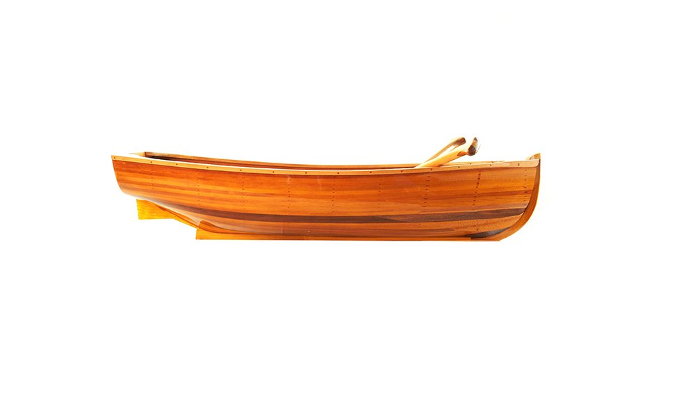 Old Modern Handicrafts Whitehall Dinghy Wooden Boat - Display Only Wooden Boat - Handcrafted from 100% Western Red Cedar - 62L x 26.5W x 14.5H Inches