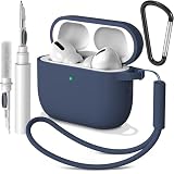 Ya en manzanajugosa.com: AK Funda de Silicona para AirPods Pro 3, con Llavero y Correa de Mano y Kit de Limpiador, Anti-Rasguños de Fundas Protectora para Apple AirPods Pro 3.ª Generación, LED Visible (Azul Medianoche)