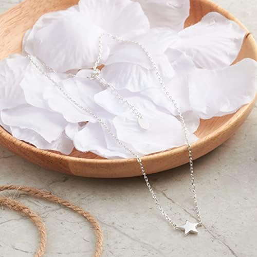 Philip Jones Silver Plated Star Necklace with Quote Card