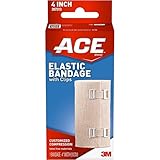 ACE Elastic Bandage with Clips, 4 Inches, 1-Count