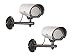 Produktbild 2er Set Kamera-Attrappen mit Blink LED, Aluminiumgehäuse für Innen und Außen, inkl. Batterie