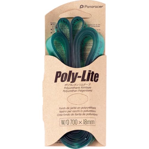 Cinta para llanta Panaracer Rim Tape Poly – Lite de poliuretano, negro, 700C x 18 mm, pack de 2 unidades miniatura 1