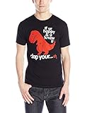 Goodie Two Sleeves Men's Clap Your Oh Sad T-Rex T-Shirt, Black, Large