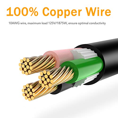 Mictuning 15A Male To 50A Female Rv Power Cord Plug Adapter Heavy Duty Electrical Power Adapter With Locking Connector, Led Indicator #TOP4