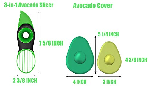 Ortarco Avocado Slicer with Avocado Saver Avocado Holder Keeper 3 in1 Avocado Cutter Tool Kt