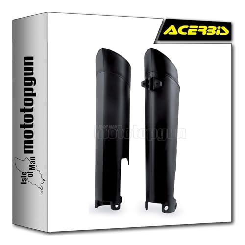 Couvercle de fourche inférieur noir Acerbis haute résistance pour moto KTM EXC 250